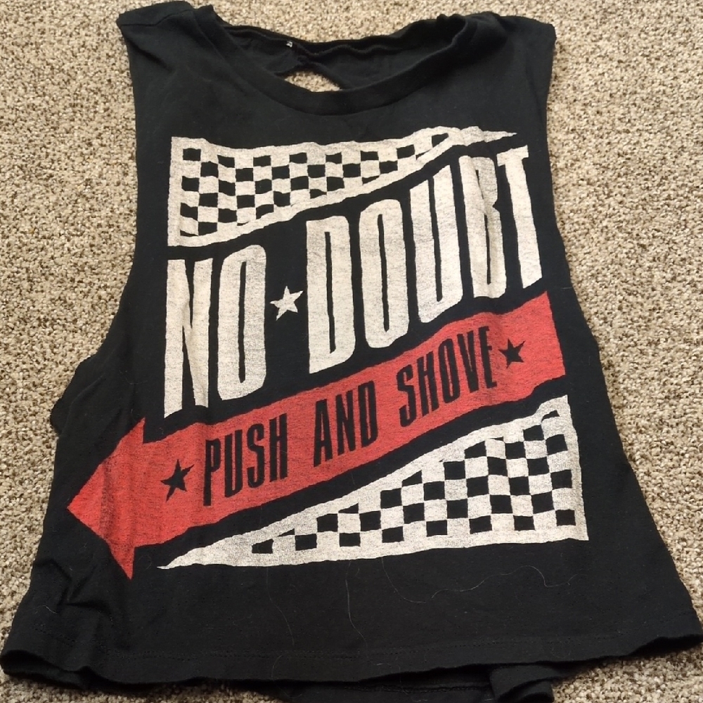 'Push and Shove' Black Muscle Tee
